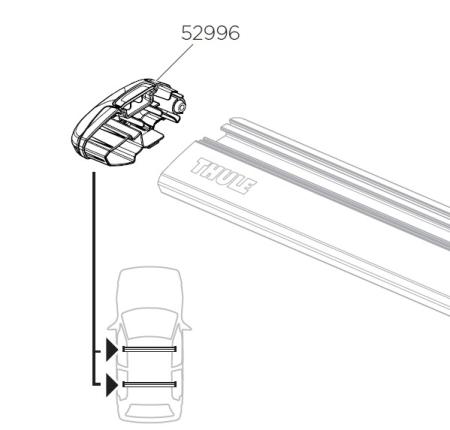 Thule Endkappe links Wingbar Evo 52996