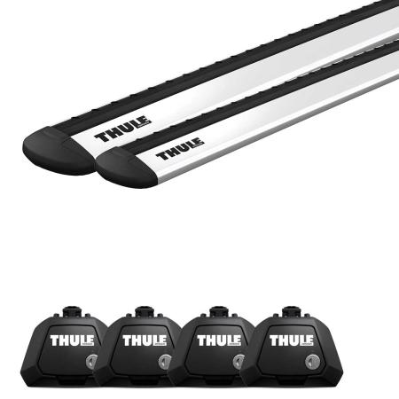 Thule Raised Rail Evo 7104 mit 7111 mit Thule Wingbar Evo 108 cm