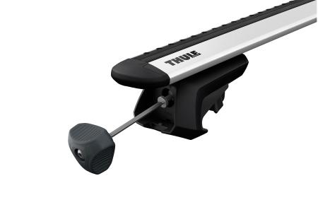 Thule Raised Rail Evo 7104 mit 7111 mit Thule Wingbar Evo 108 cm