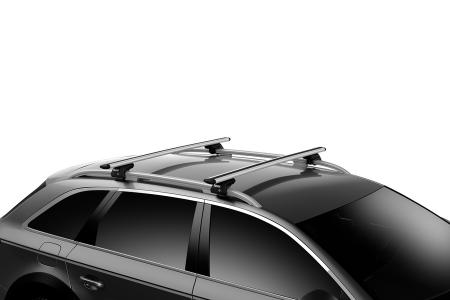 Thule Raised Rail Evo 7104 mit 7112 mit Thule Wingbar Evo 118 cm