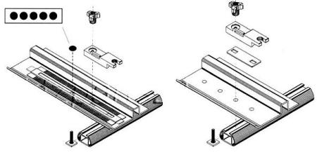 Thule T-track Adapter 20x27mm für 80mm U-Bügel 697104