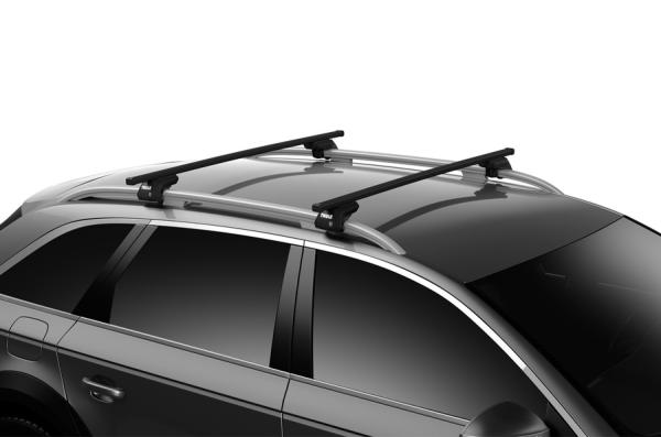 Thule Rapid Crossroad Reling 775 7122 mit Stahl Vierkanttraversen 120 cm