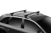 Thule Raised Rail Evo 7104 7121 mit Stahl Vierkanttraversen 108 cm