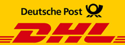 Wir versenden mit DHL